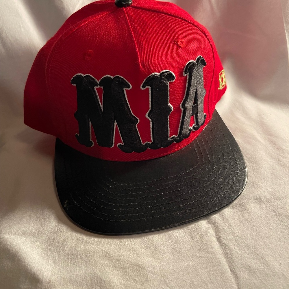 Red and Black Snapback Hat
